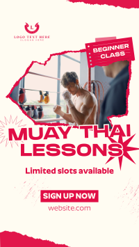 Muay Thai Lessons Instagram Reel Image Preview