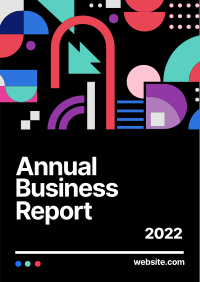 Annual Business Report Bauhaus Poster