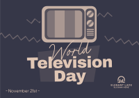 World Television Day Postcard