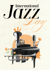 Modern International Jazz Day Poster