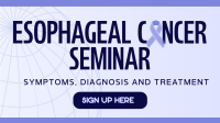 Esophageal Cancer Awareness Greeting Animation
