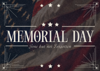 Elegant Memorial Day Postcard