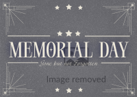 Elegant Memorial Day Postcard Image Preview