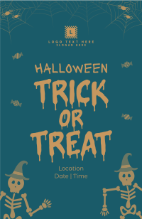 Cute Trick or Treat Invitation Design