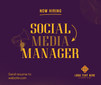 Social Media Manager Facebook Post