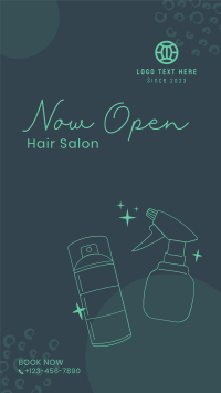 Hair Salon Opening Instagram Story