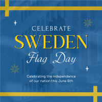 Commemorative Sweden Flag Day Instagram Post