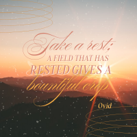 Rest Daily Reminder Quote Instagram Post Image Preview