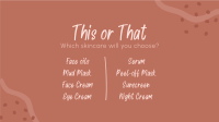 This or That Skincare Facebook Event Cover