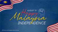 Malaysia National Day Celebrate Animation
