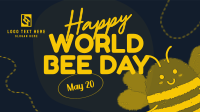 Modern Celebrating World Bee Day Animation