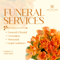 Funeral Bouquet Instagram Post Design