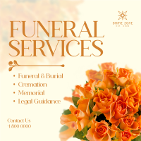 Funeral Bouquet Instagram Post