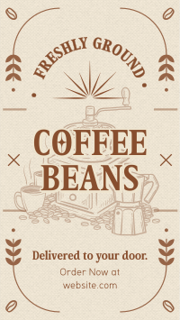 Vintage Rustic Coffee Instagram Reel Image Preview