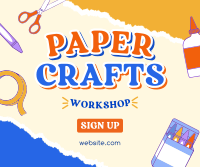 Kids Paper Crafts Facebook Post