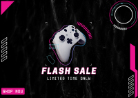 Gaming Flash Sale Postcard