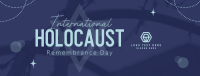 Holocaust Memorial Day Facebook Cover