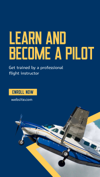 Flight Training Program Instagram Story