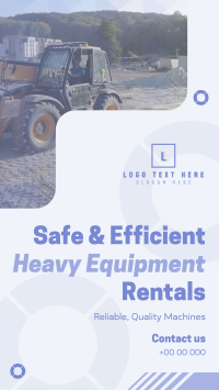 Corporate Heavy Equipment Rentals Facebook Story