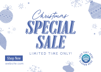 Christmas Holiday Shopping Sale Postcard