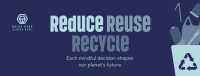 Reduce Reuse Recycle Waste Management Facebook Cover Image Preview