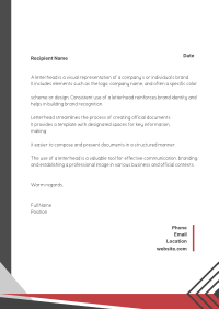 Marketing Letterhead example 3