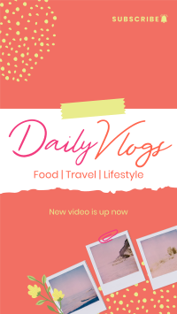 Scrapbook Daily Vlog Instagram Reel Design