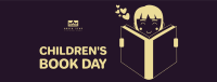 Kid Reading Book Facebook Cover Image Preview