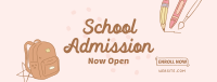 Kids School Enrollment Facebook Cover Design