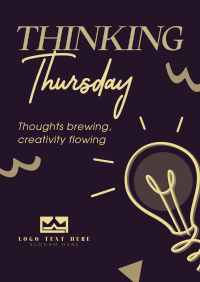 Thinking Thursday Thoughts Poster