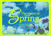 Spring Season Postcard