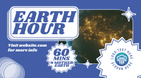 Retro Earth Hour Reminder Video Design