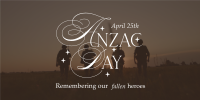 Anzac Day Remembrance Twitter Post