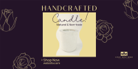 Handcrafted Candle Shop Twitter Post