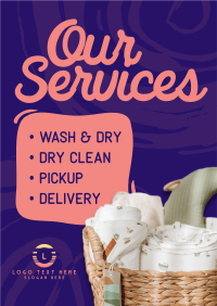 Laundry Swirls Poster