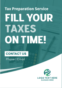 Fill Your Taxes Flyer Design