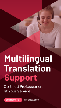 Multi-Language Support Facebook Story