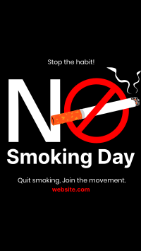 Stop Smoking Today Facebook Story