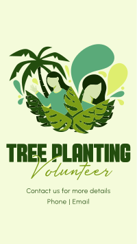 Minimalist Planting Volunteer Facebook Story