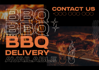 Unique BBQ Delivery Postcard