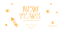 New Year Countdown Party Twitter Post