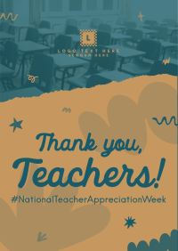 Teacher Week Greeting Flyer