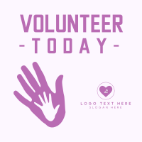 Volunteer Today Instagram Post