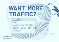 Traffic Content Postcard Design