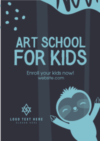 Art School for Kids Poster Design