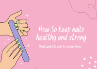 How to keep nails healthy Postcard