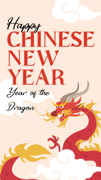 Dragon Chinese New Year Facebook Story