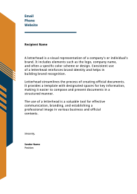 Education Letterhead example 4