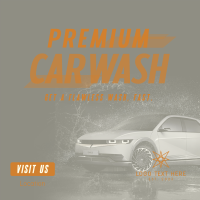 Premium Car Wash Linkedin Post Design