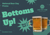 Bottoms Up Postcard